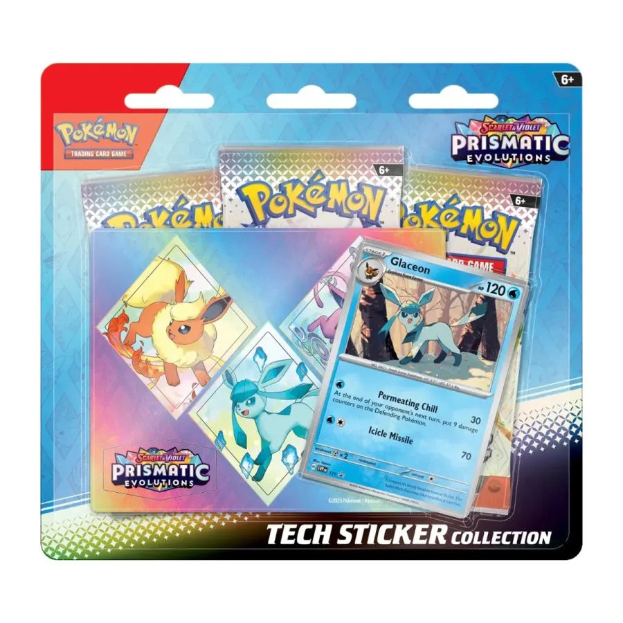 Pokémon Prismatic Evolutions Tech Sticker Collection – Glaceon