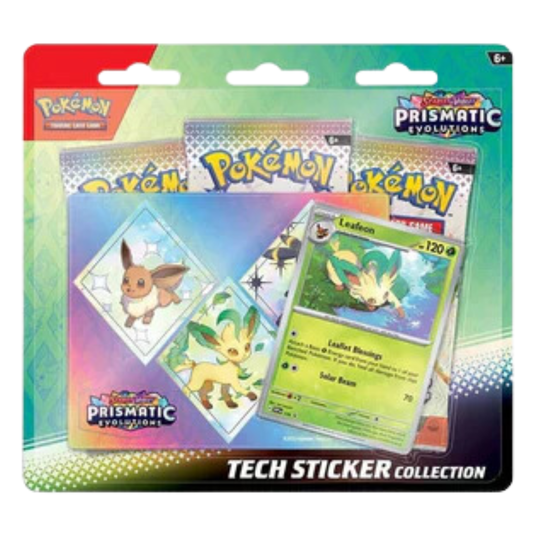 Pokémon Prismatic Evolutions Tech Sticker Collection – Leafeon