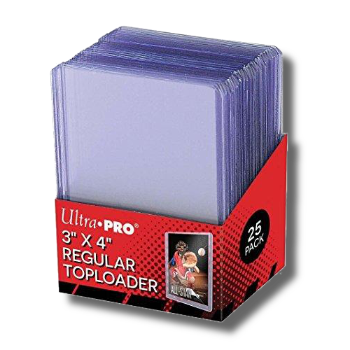 Ultra Pro 3x4 Clear Regular Toploader | Pack of 25