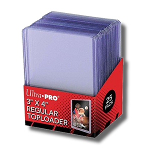 Ultra Pro 3x4 Clear Regular Toploader | Pack of 25